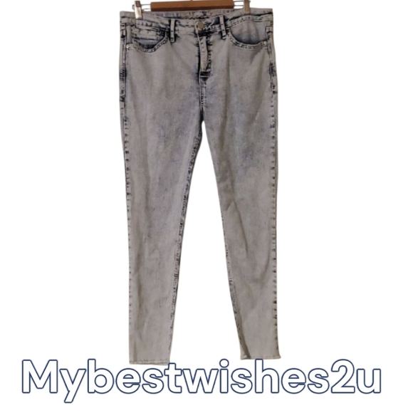 Seven7 jeans womens size 12 light blue bombshell high rise skinny - Picture 1 of 11